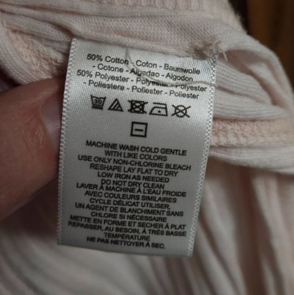 Free People We The Free Astoria Hacci Top Light Pink XS - Picture 3 of 6